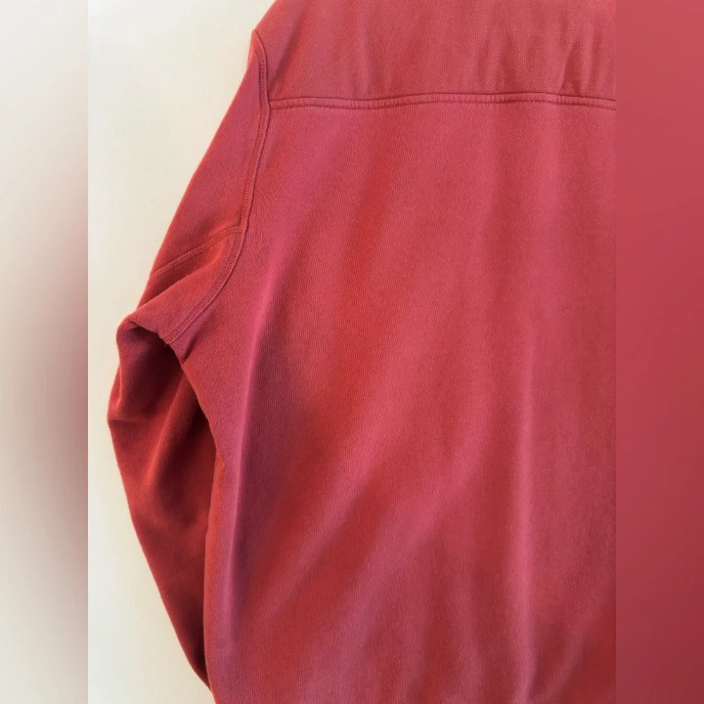 Vineyard Vines Red Coral Quarter-Zip Pullover Large Fleece Men’s